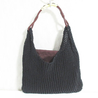 プランシー ビアンカ リネンメッシュニットハンドバッグ