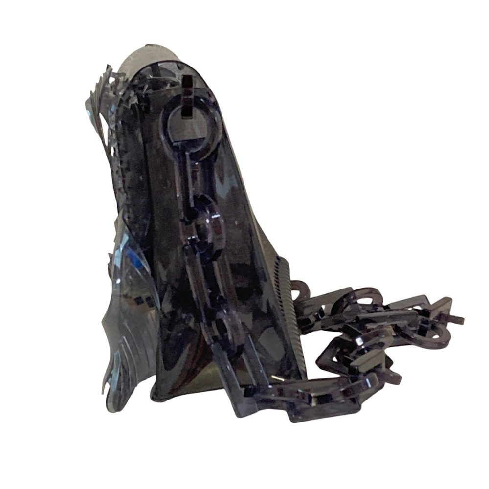 マメクロゴウチ Transparent Sculptural Mini Chain ショルダーバッグ