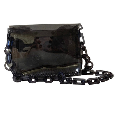 マメクロゴウチ Transparent Sculptural Mini Chain ショルダーバッグ