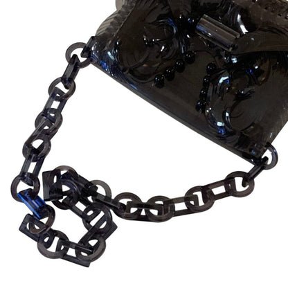 マメクロゴウチ Transparent Sculptural Mini Chain ショルダーバッグ