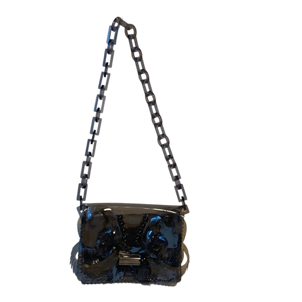 マメクロゴウチ Transparent Sculptural Mini Chain ショルダーバッグ