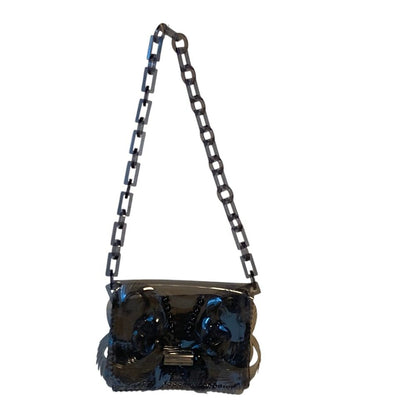 マメクロゴウチ Transparent Sculptural Mini Chain ショルダーバッグ