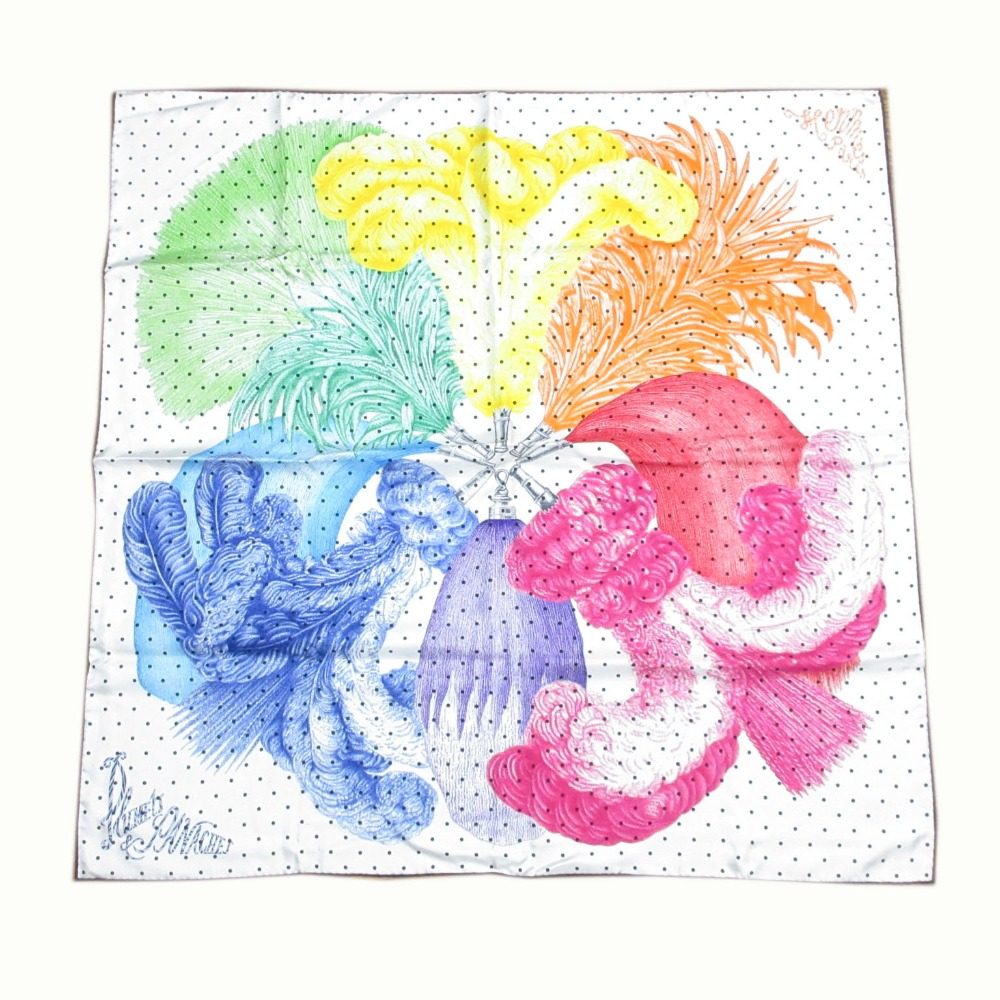 エルメス カレ90 Plumets et Panaches シルクスカーフ
