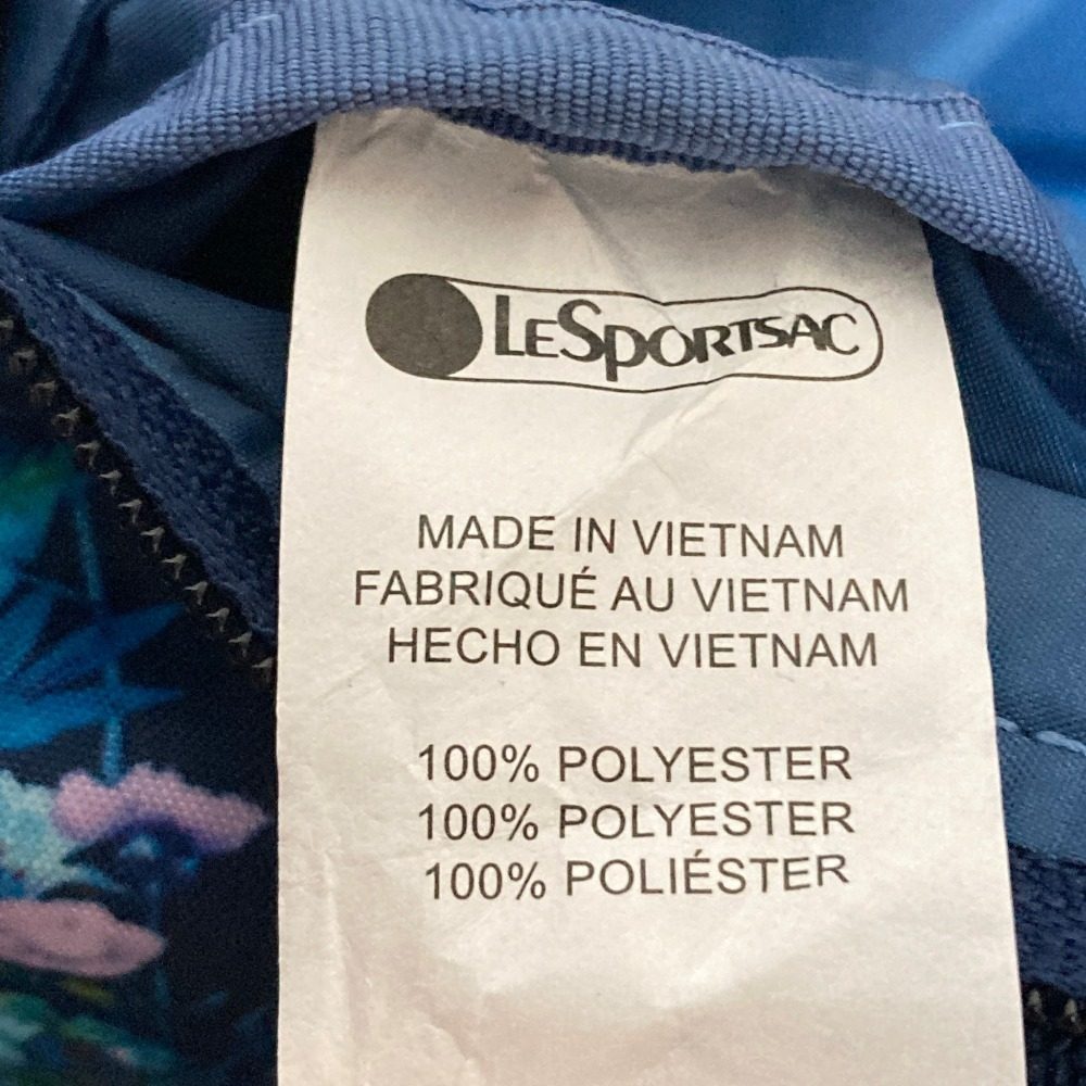 レスポートサック フラワープリントナイロンショルダーバッグ