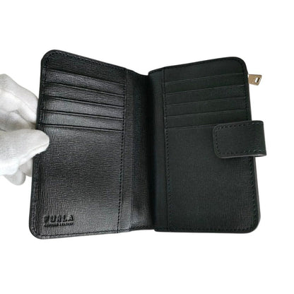 フルラ BABYLON S COMPACT WALLET サフィアーノレザー 二つ折り財布