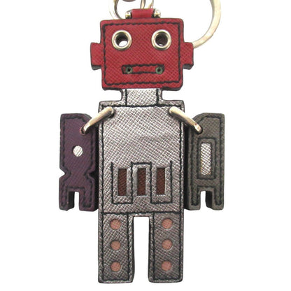 プラダ サフィアーノレザー ロボットキーホルダー バッグチャーム