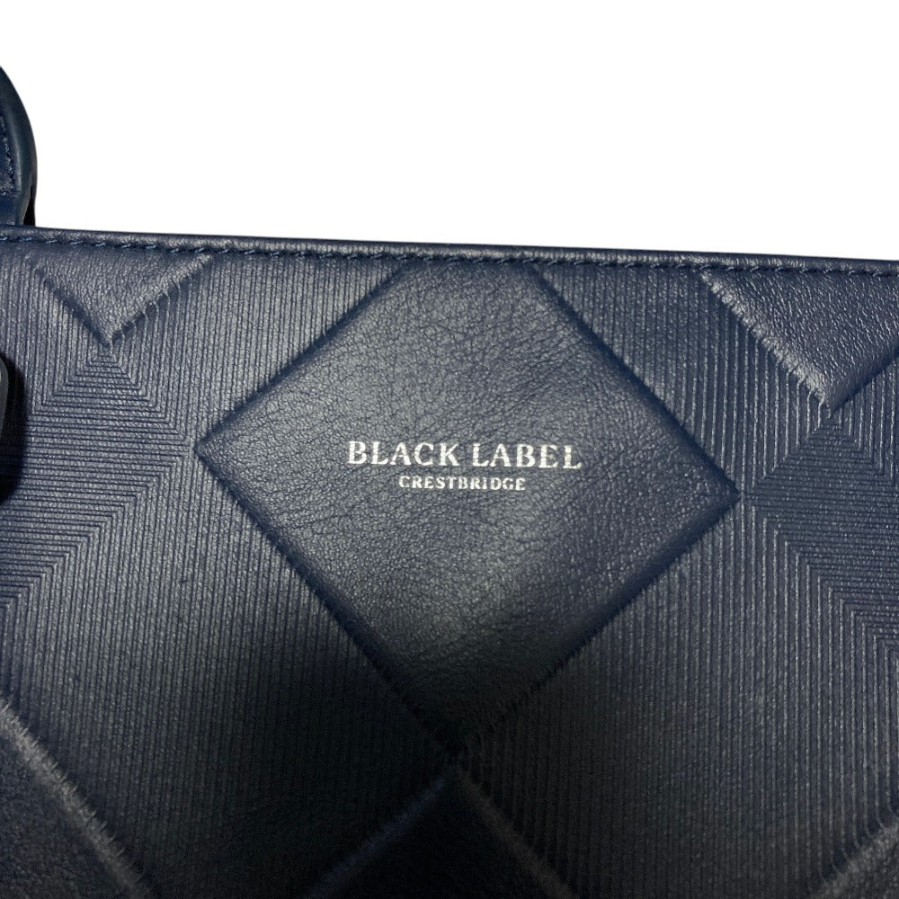 ブラックレーベルクレストブリッジ エンボスレザートートバッグ