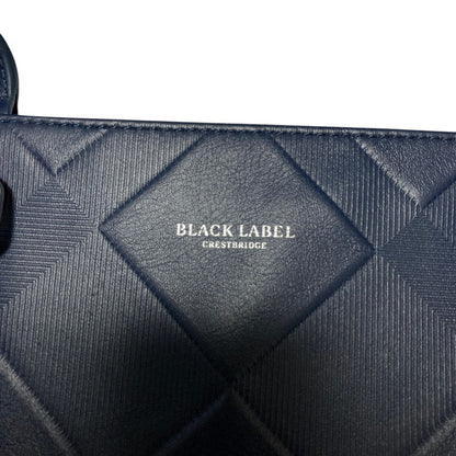 ブラックレーベルクレストブリッジ エンボスレザートートバッグ