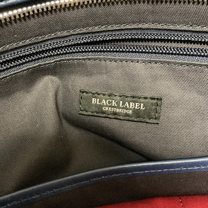 ブラックレーベルクレストブリッジ エンボスレザートートバッグ