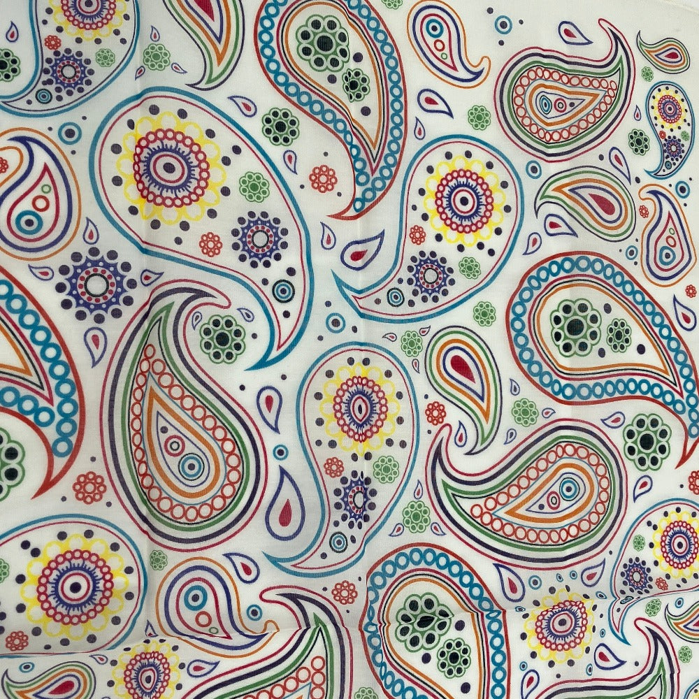 ジルサンダー ペイズリー シルクスカーフ