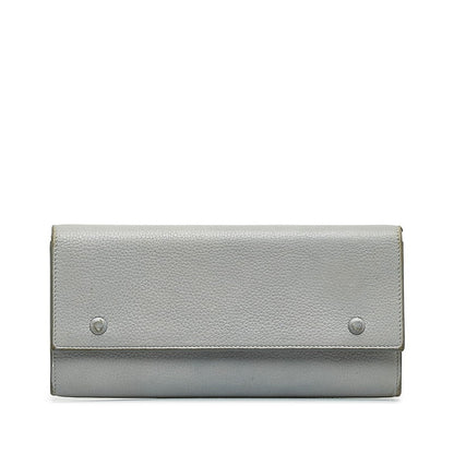 セリーヌ ラージフラップマルチファンクション レザー長財布