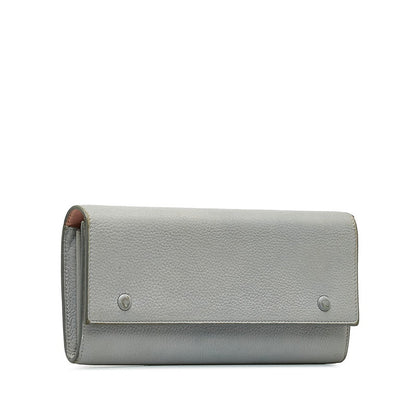 セリーヌ ラージフラップマルチファンクション レザー長財布