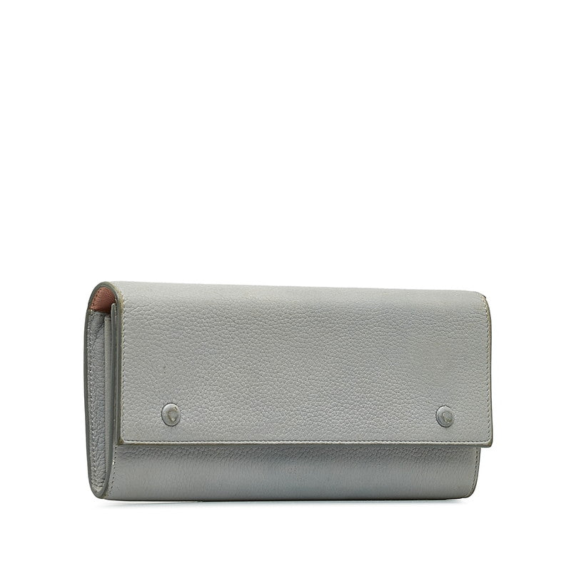 セリーヌ ラージフラップマルチファンクション レザー長財布