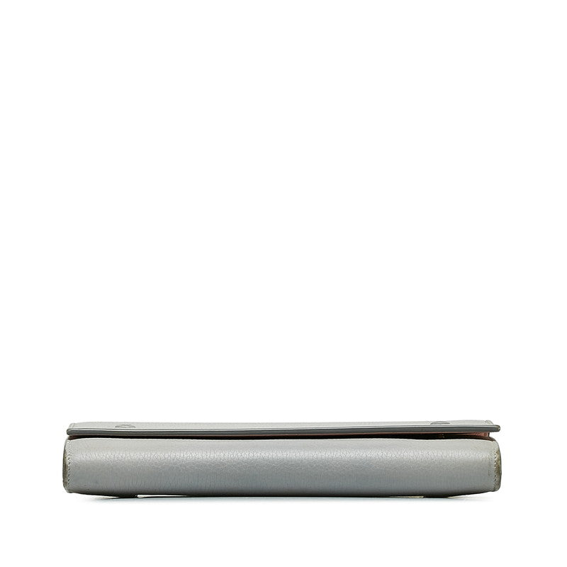 セリーヌ ラージフラップマルチファンクション レザー長財布