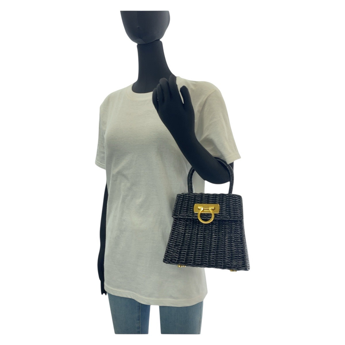 サルヴァトーレ フェラガモ ラタンハンドバッグ