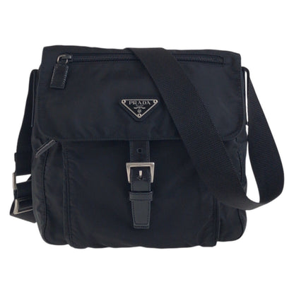 プラダ テスート ナイロン レザー ショルダーバッグ