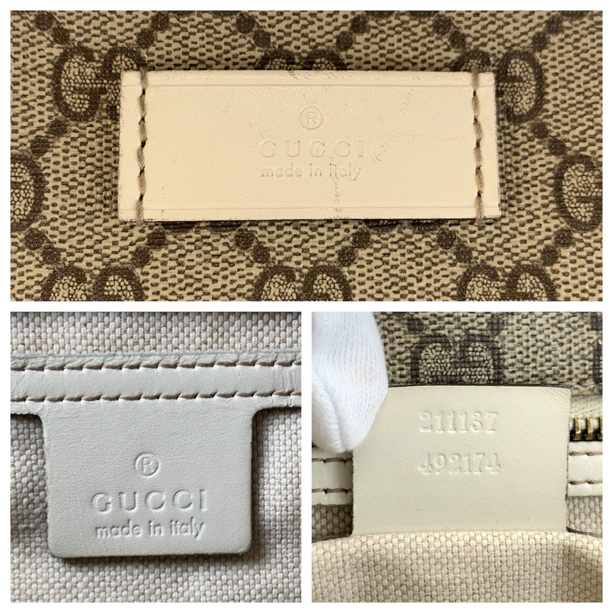 グッチ GGスプリームキャンバス 2WAYトートバッグ