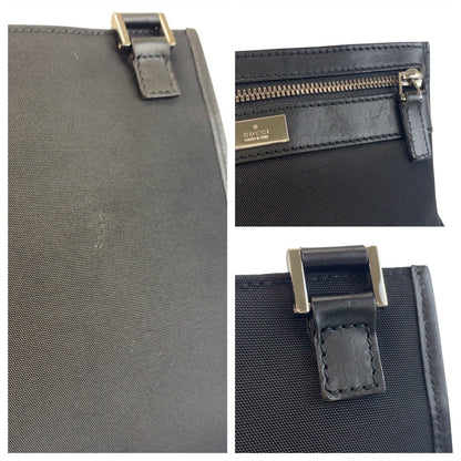 グッチ 92562 ナイロン/レザー ショルダーバッグ