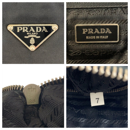 プラダ テスート ナイロン レザー ショルダーバッグ