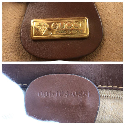 グッチ シェリーライン レザー ショルダーバッグ