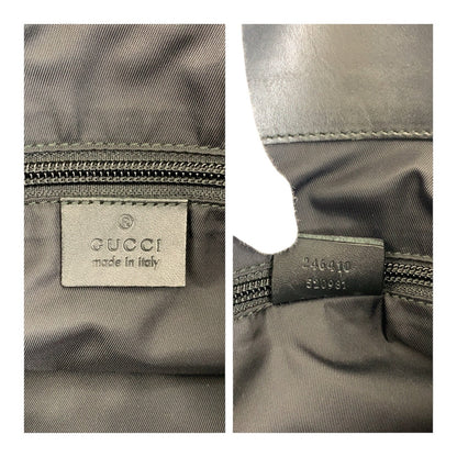 グッチ シェリーライン ナイロン ビジネスバッグ