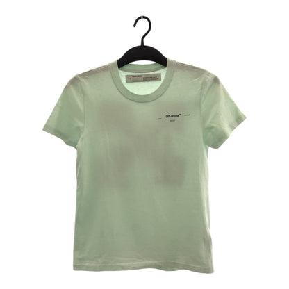 オフホワイト コットン 半袖Tシャツ