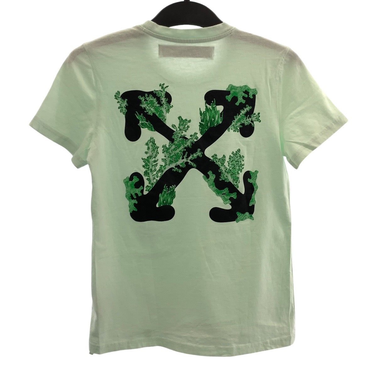 オフホワイト コットン 半袖Tシャツ