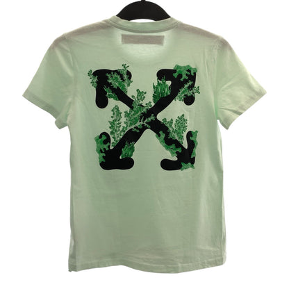 オフホワイト コットン 半袖Tシャツ