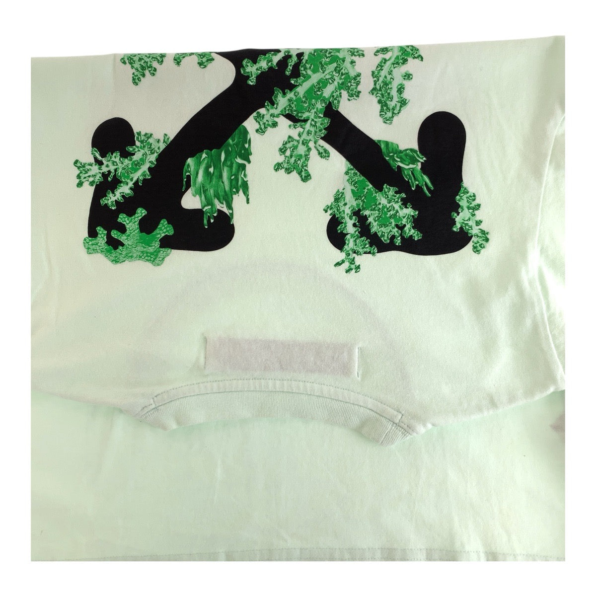 オフホワイト コットン 半袖Tシャツ