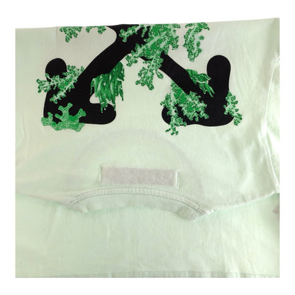 オフホワイト コットン 半袖Tシャツ