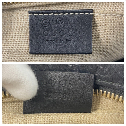 グッチ マイクログッチシマ レザーショルダーバッグ