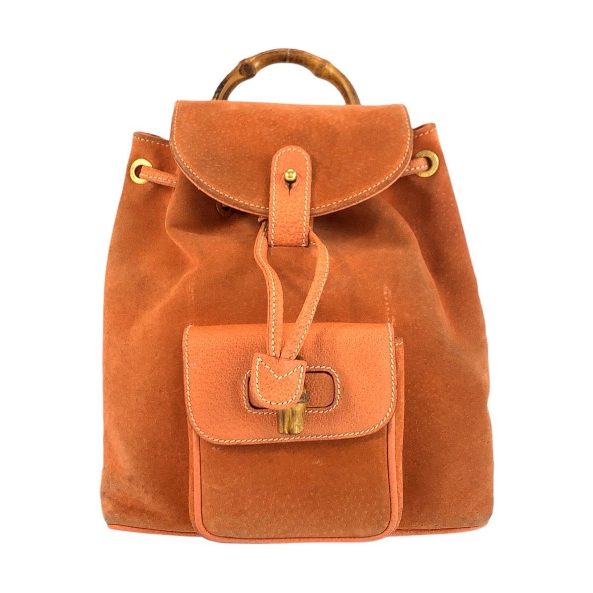 グッチ バンブー スエード リュックサック