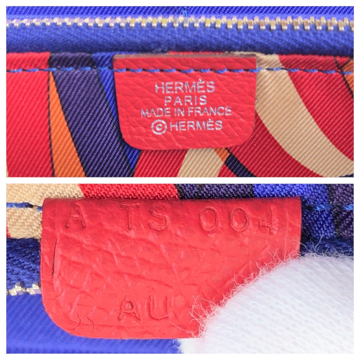 エルメス アザップシルクイン ヴォーエプソン ロングウォレット