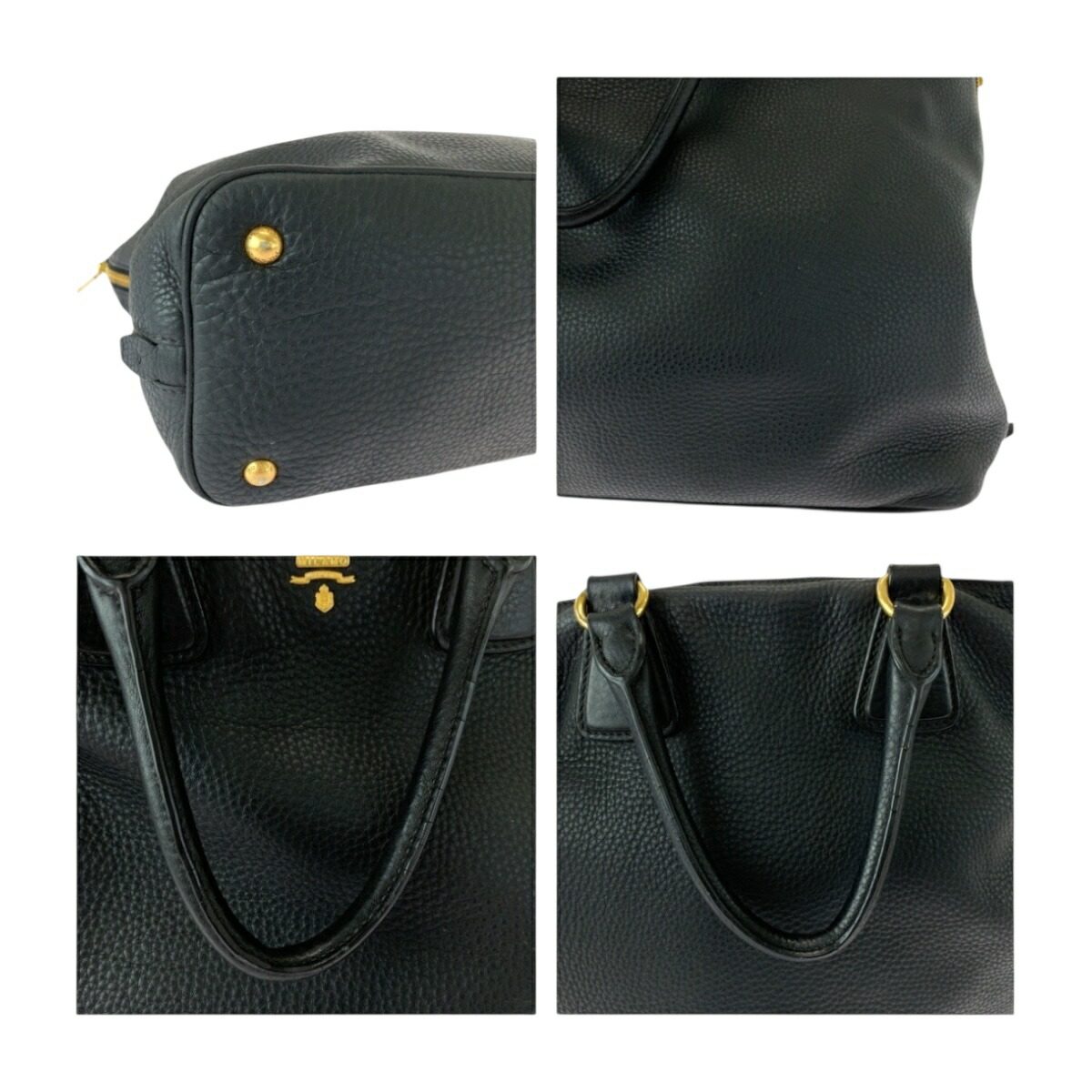 プラダ ヴィッテロダイノ レザー トートバッグ