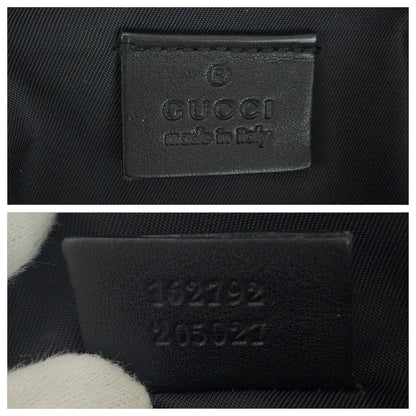 グッチ グッチシマ レザーキャンバス クラッチバッグ