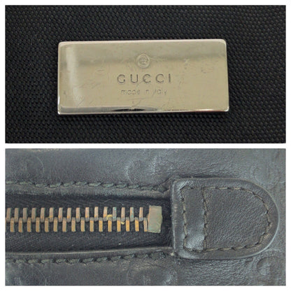 グッチ グッチシマ レザーキャンバス クラッチバッグ