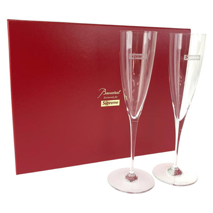 シュプリーム バカラ Dom Perignon Flute Set ガラスシャンパングラスセット