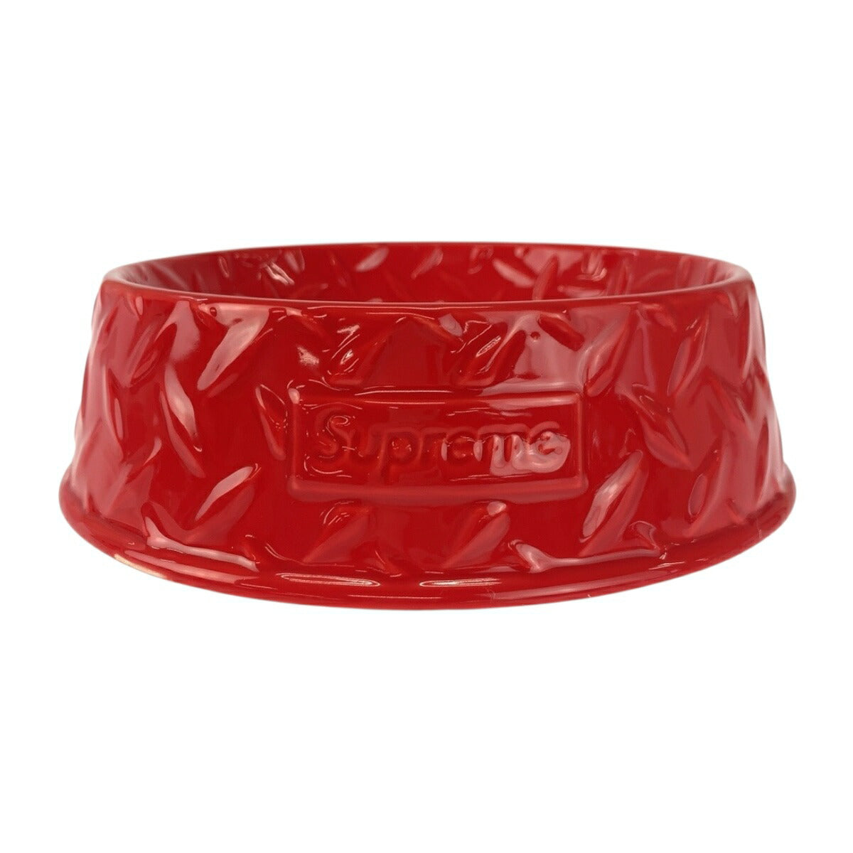 シュプリーム DIAMOND PLATE DOG BOWL セラミックドッグボウル