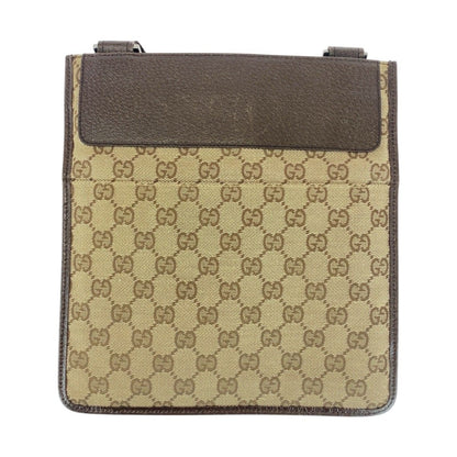 グッチ GGキャンバス レザー ショルダーバッグ