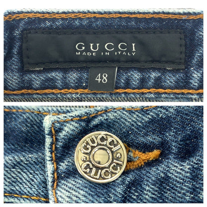 グッチ 269301 コットン クロコダイルデニムパンツ