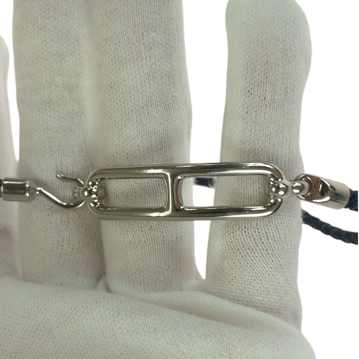 エルメス ルリ レザー メタル ブレスレット