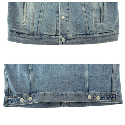 バレンシアガ バックロゴ コットンポリエステル デニムジャケット