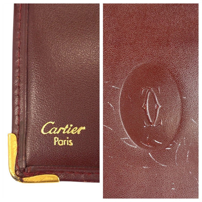 カルティエ マストライン レザー 二つ折り財布