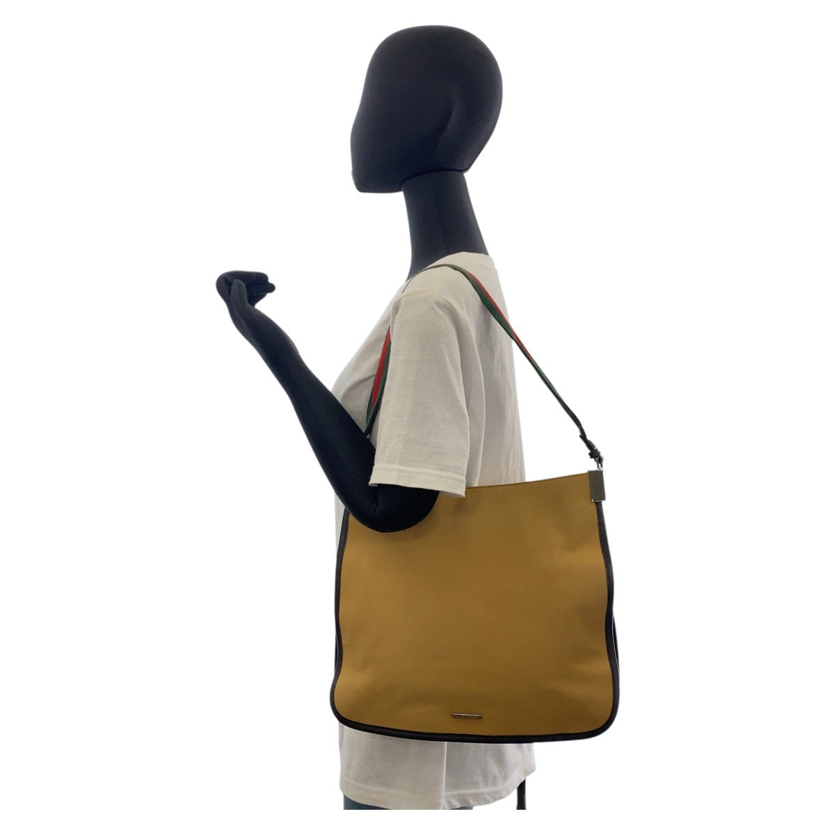 グッチ シェリーライン キャンバス ショルダーバッグ