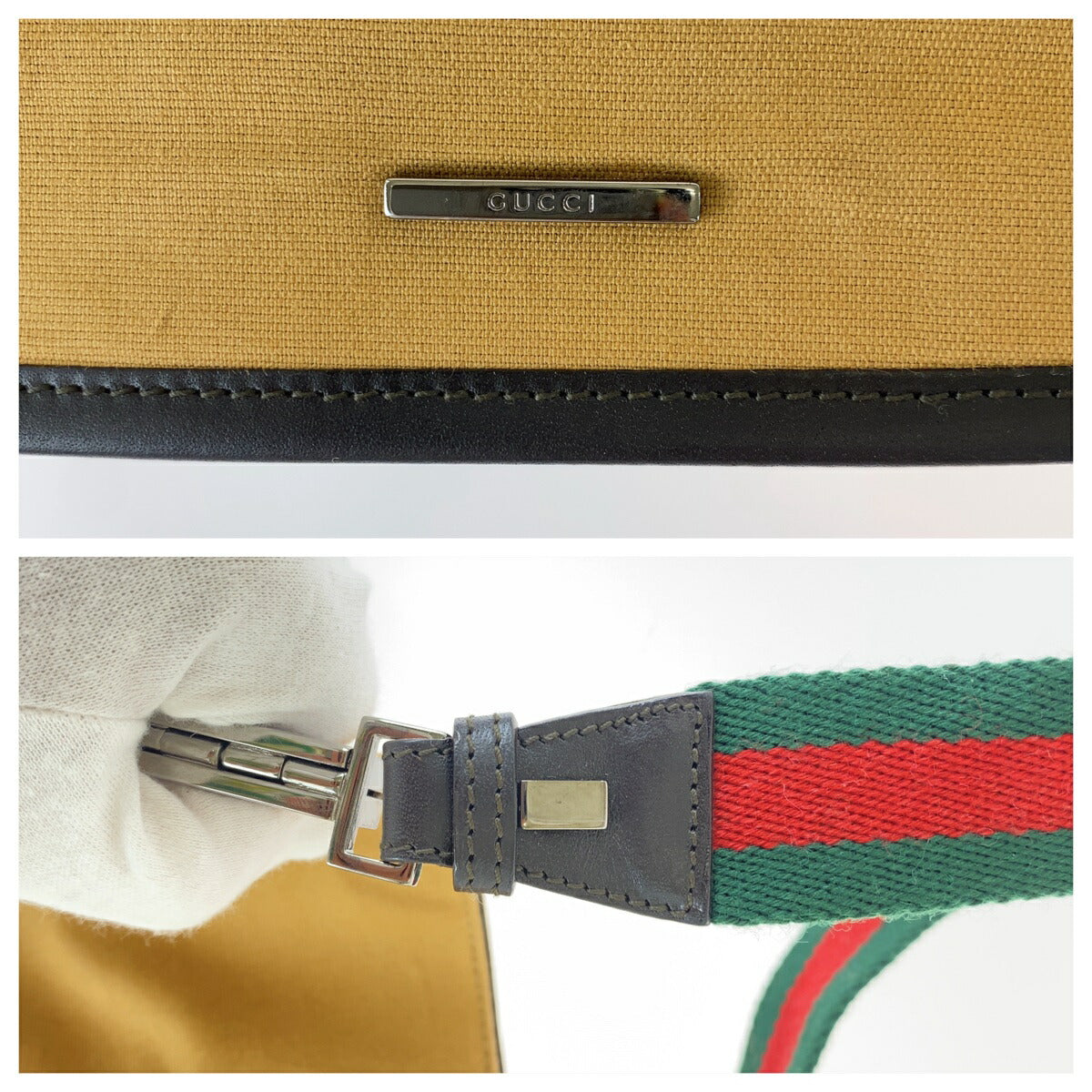 グッチ シェリーライン キャンバス 2wayバッグ