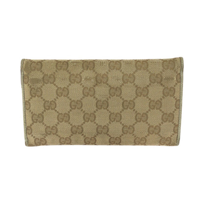 グッチ GGキャンバス レザー長財布