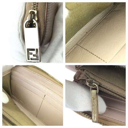 フェンディ レザーラウンドファスナー長財布