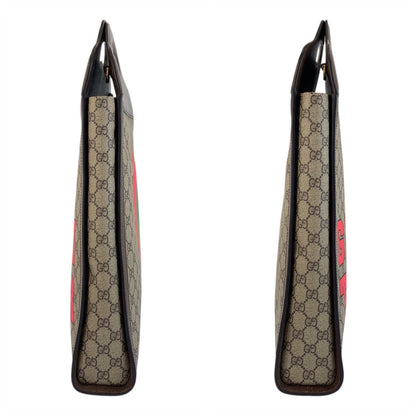 グッチ GUCCI TIGER GGスプリームキャンバス／レザー2wayバッグ