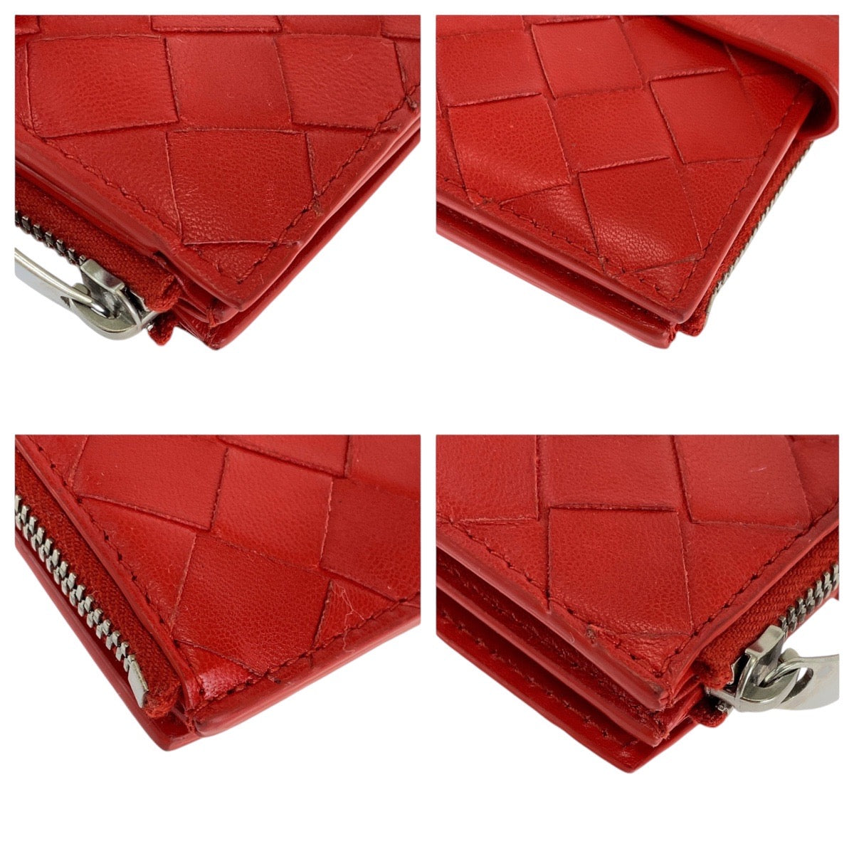 ボッテガヴェネタ マキシイントレチャート レザー折財布