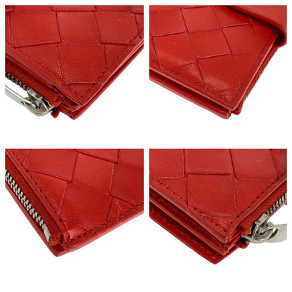 ボッテガヴェネタ マキシイントレチャート レザー折財布